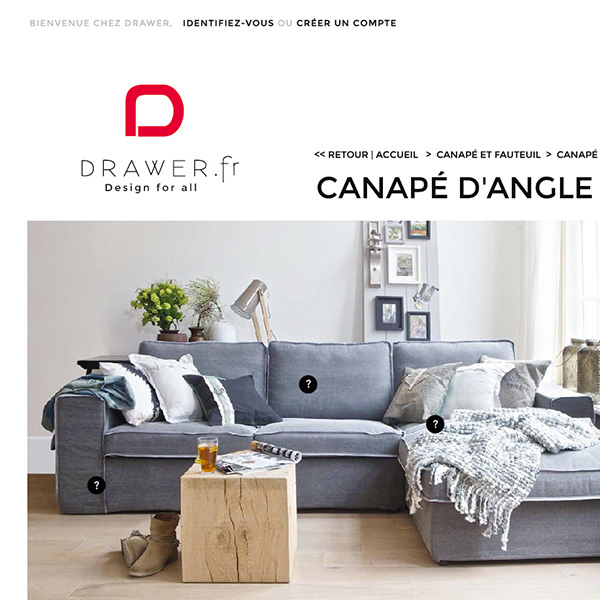 Refonte webdesign site e-commerce mobiliers design